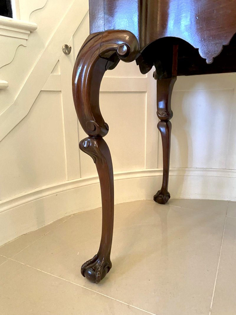 Rare 18th Century American Antique Chippendale Serving/Console Table - Image 14